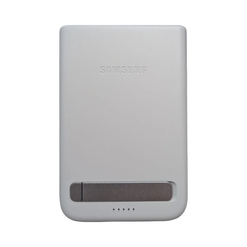 Qq4Oh Samsung - Magnetic Wireless Battery Pack With Kick Stand 5,000 mAh - Gray